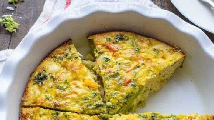Instantpot Frittata with Bacon and Broccoli with a Long Title