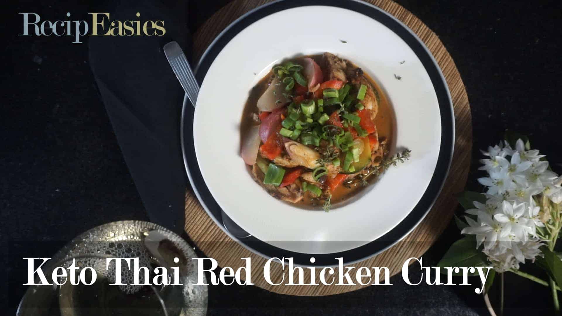 Keto Thai Red Chicken Curry