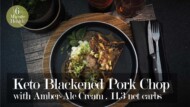 Keto Diet Blackened Pork Chop Amber Ale Cream