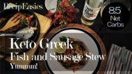 Keto Greek Fish and Sausage Stew