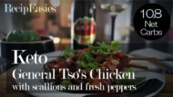 Keto General Tso's Chicken with Scallions