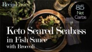 Keto Seared Seabass in Fish Sauce