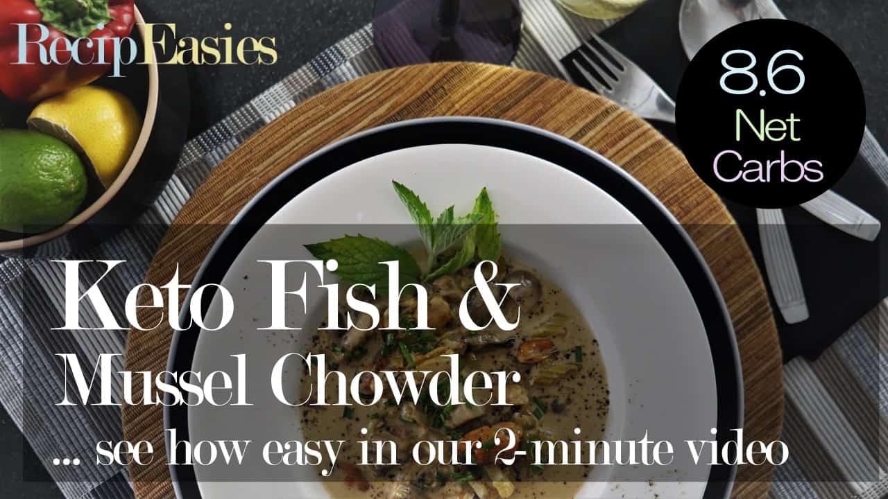 Keto Fish & Mussel Chowder